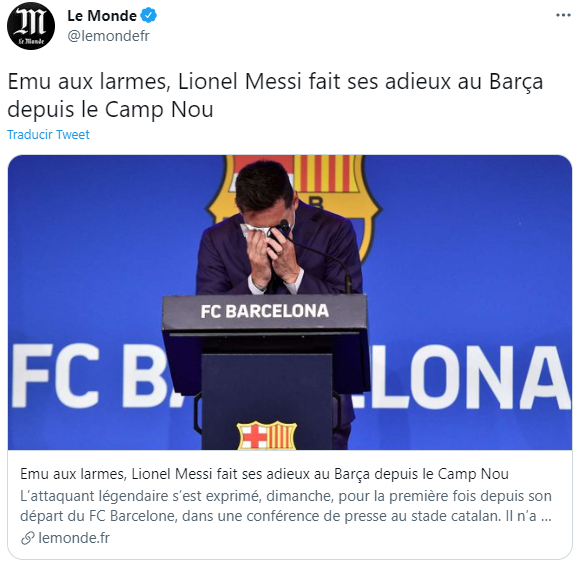 Le Monde messi tuit