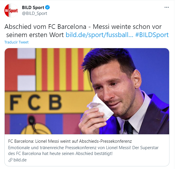 Bild messi tuit