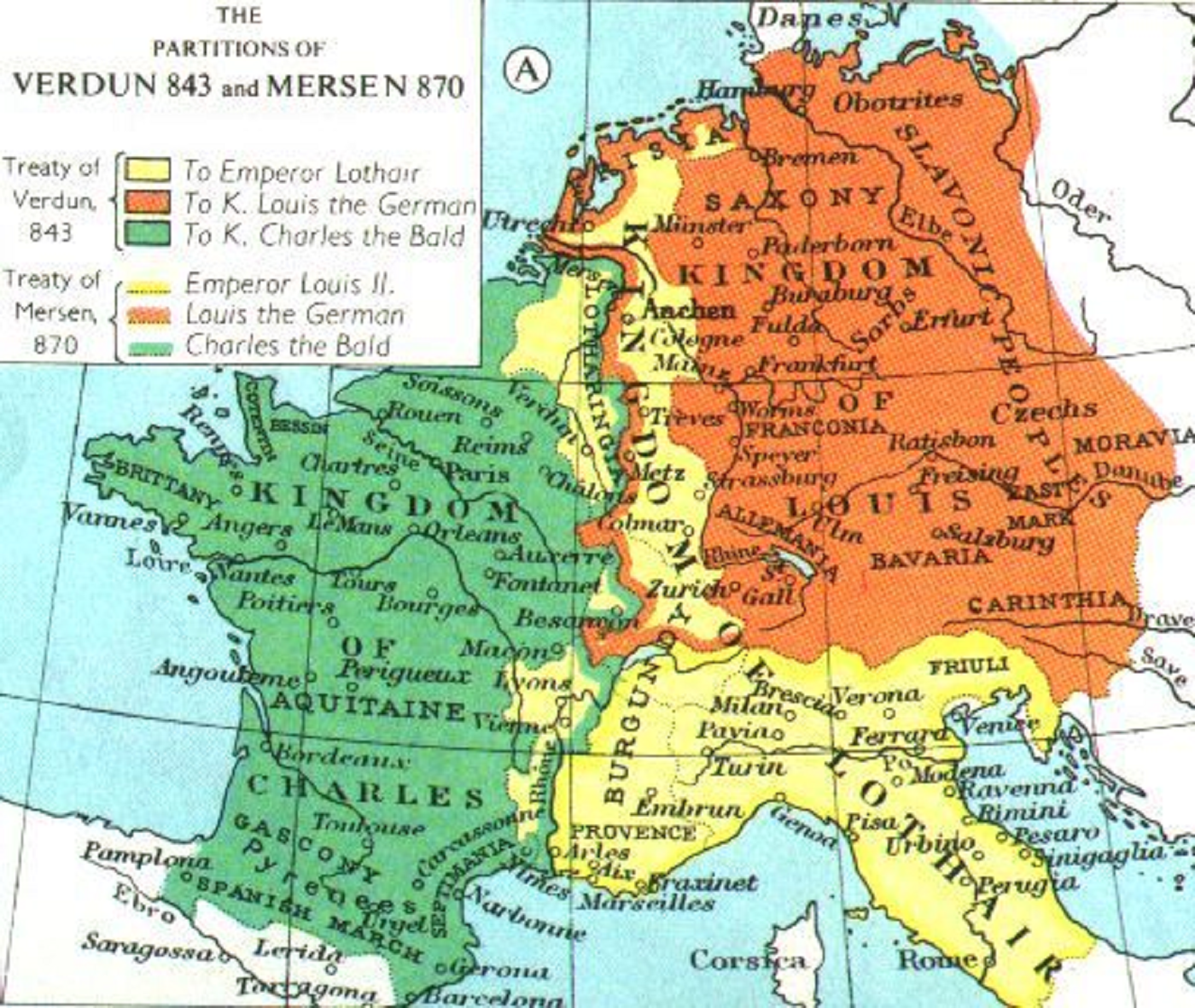 Trocean el imperio Carolingio y los condados catalanes pasan a Francia