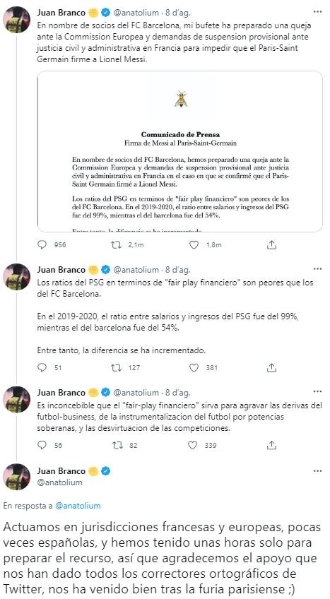 juan branco denuncia messi psg tuit juan branco denuncia messi psg tuit