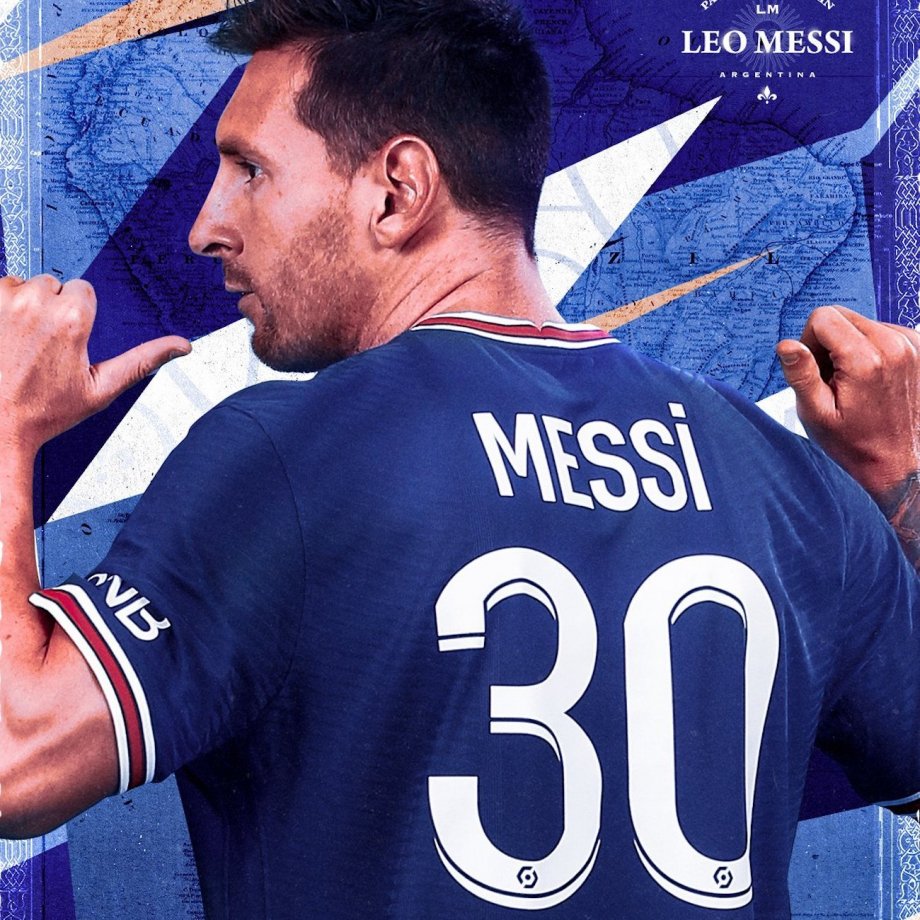 Leo Messi dorsal 30 Foto PSG