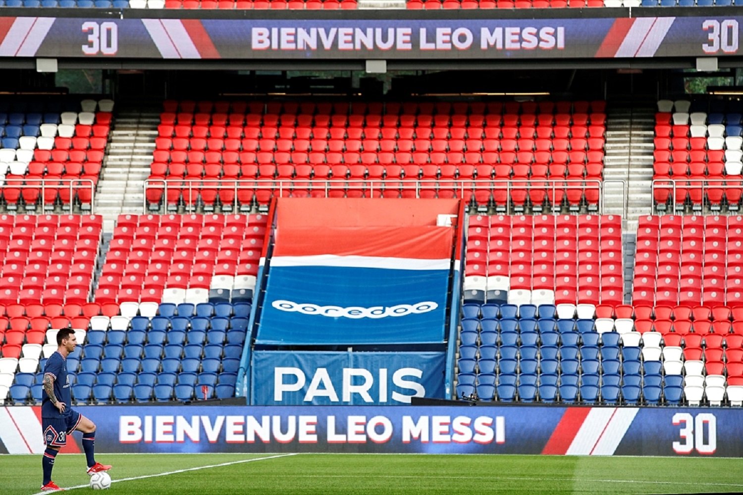 Leo Messi en el Parque de los Príncipes / PSG