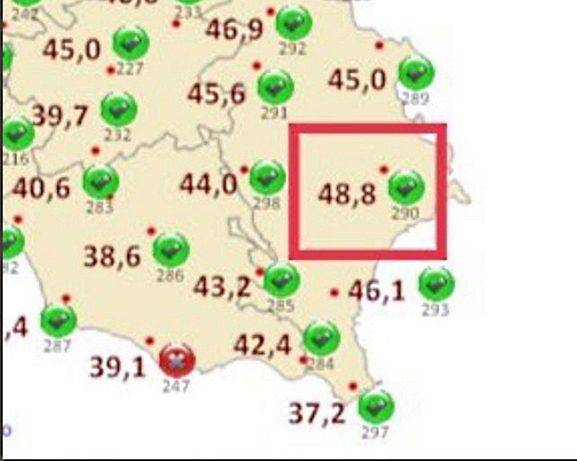 Atención: Europa bate su récord histórico de calor con 48,8 grados en Sicilia