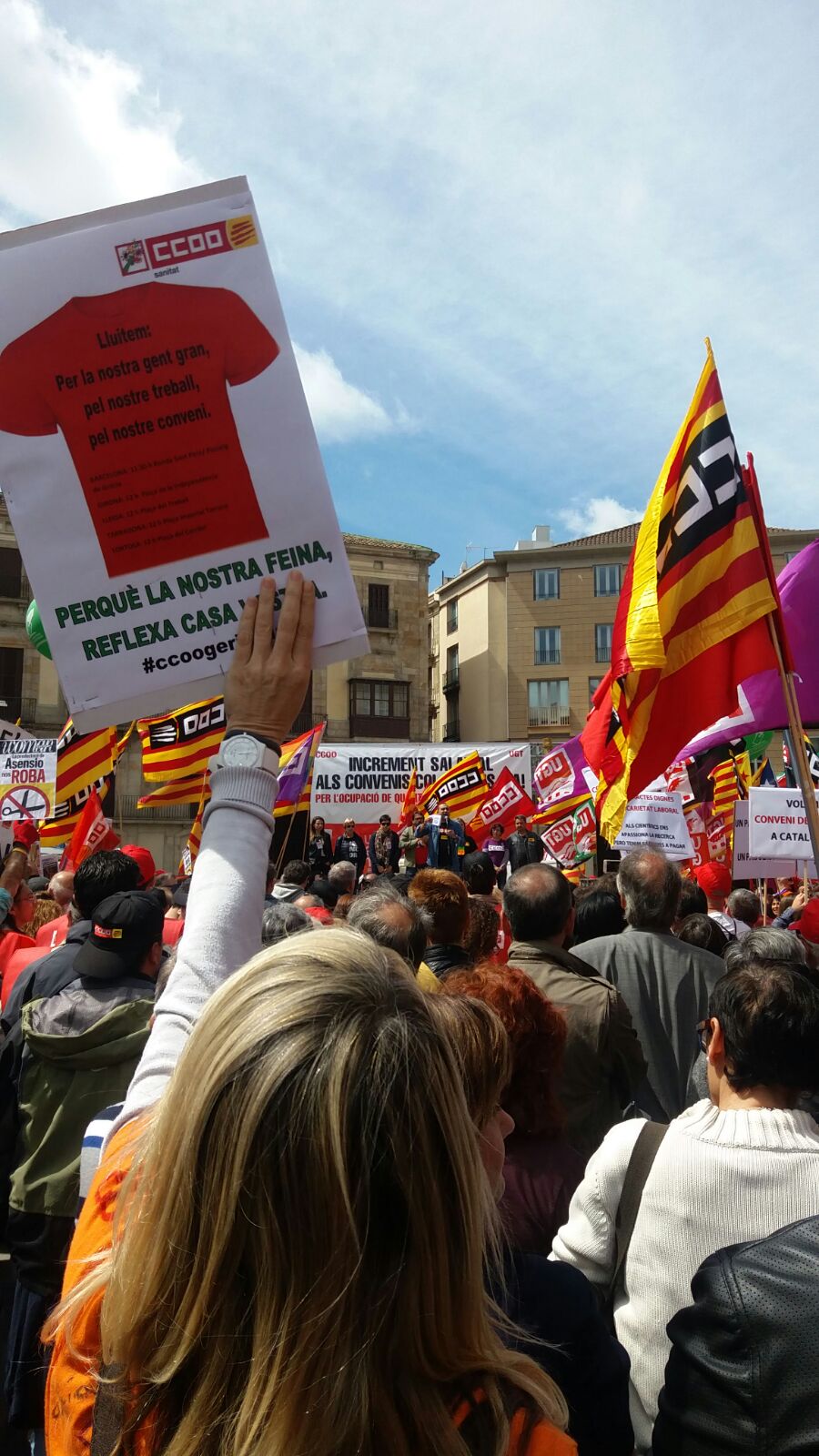 Los sindicatos aprovechan el 1 de Mayo para reclamar el referéndum