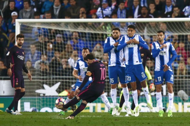 Messi Espanyol Barça Cornella derbi EFE