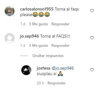 laura rosel torna faqs instagram