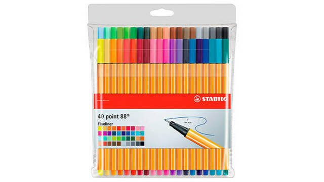 estuche de 40 rotuladores de colores de stabilo amazon