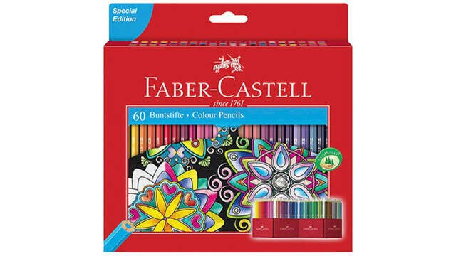 estuche con 60 lapices de colores de faber castell amazon