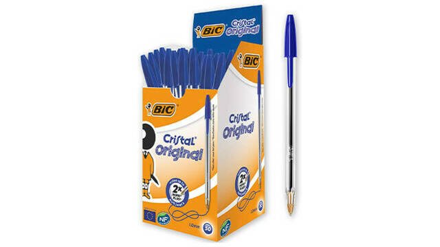 caja de 50 boligrafos bic cristal original amazon