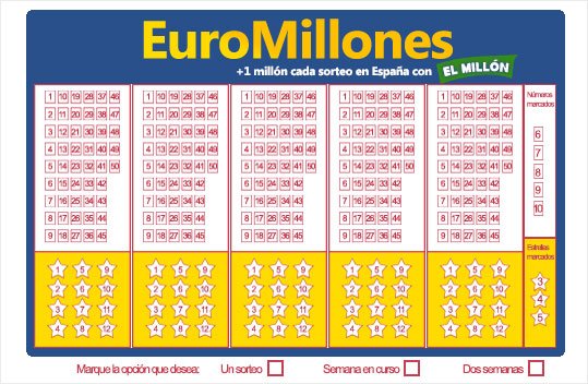 boleto euromillones 2016