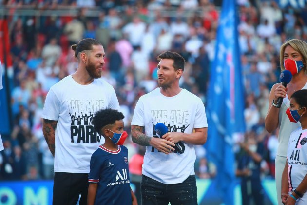 Messi Ramos 3 presentacion PSG EFE