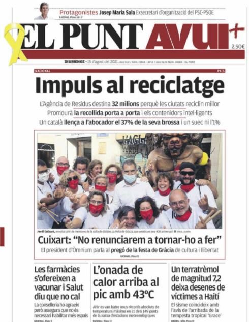 el punt avui 15 08 el punt avui 15 08