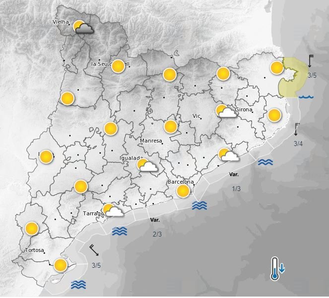 previsión meteorológica mapa 16 agosto 2021