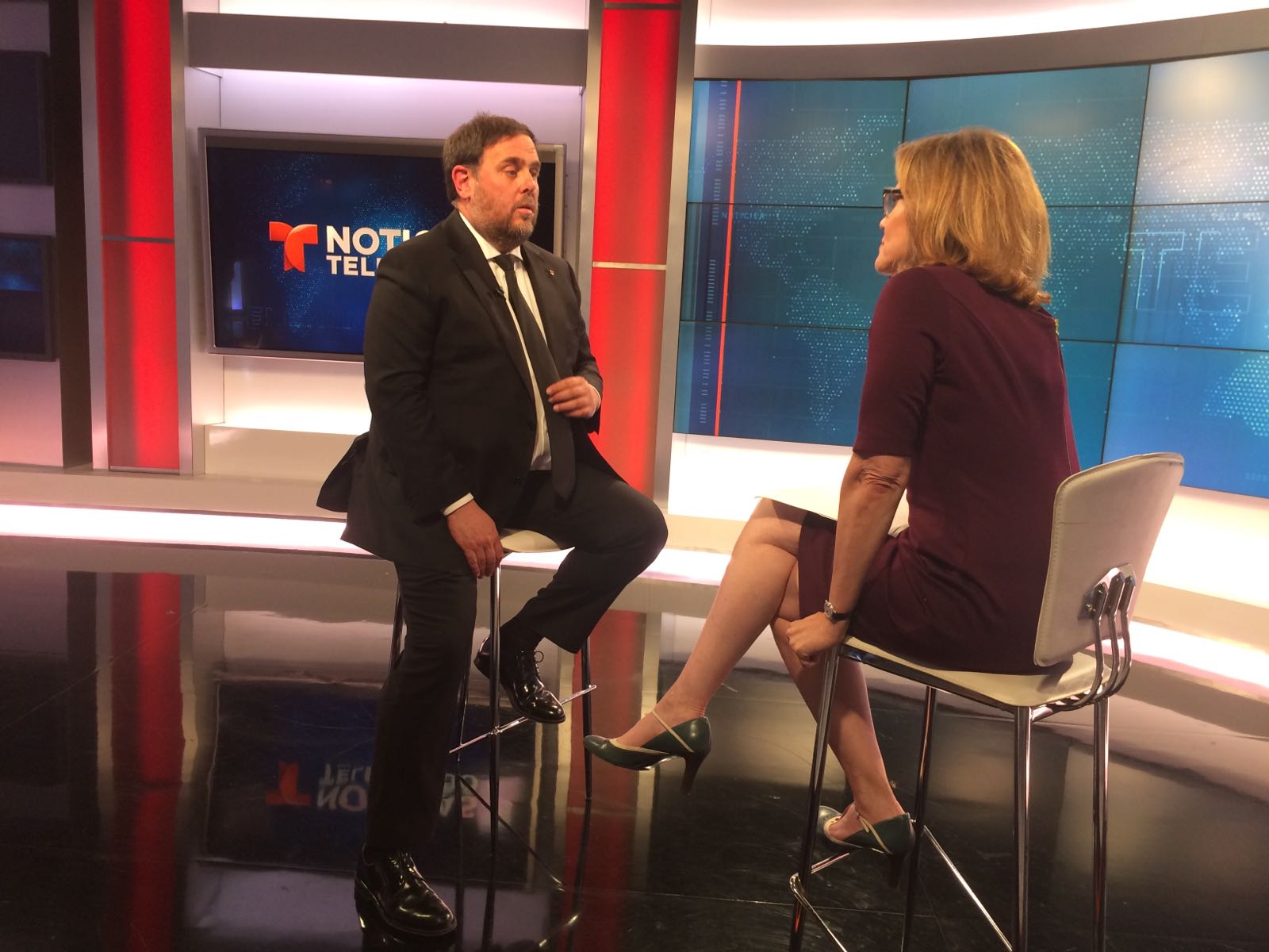 Junqueras se encuentra en Miami con la polémica por la foto de Maduro con la 'estelada'