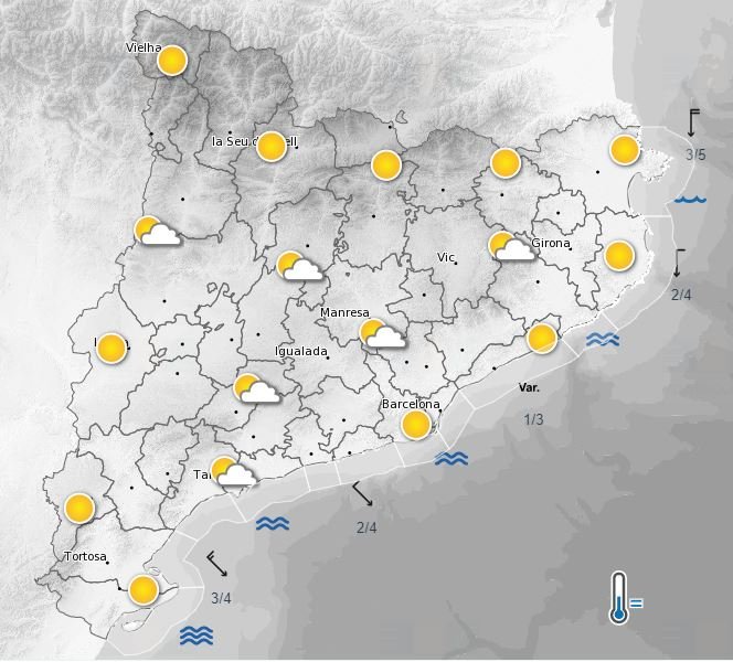 previsión meteorológica mapa 17 agosto 2021