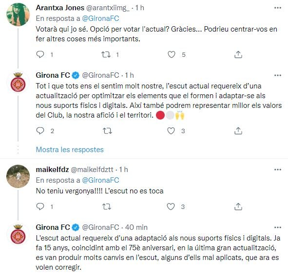 Polemica Twitter escudo Girona TUIT