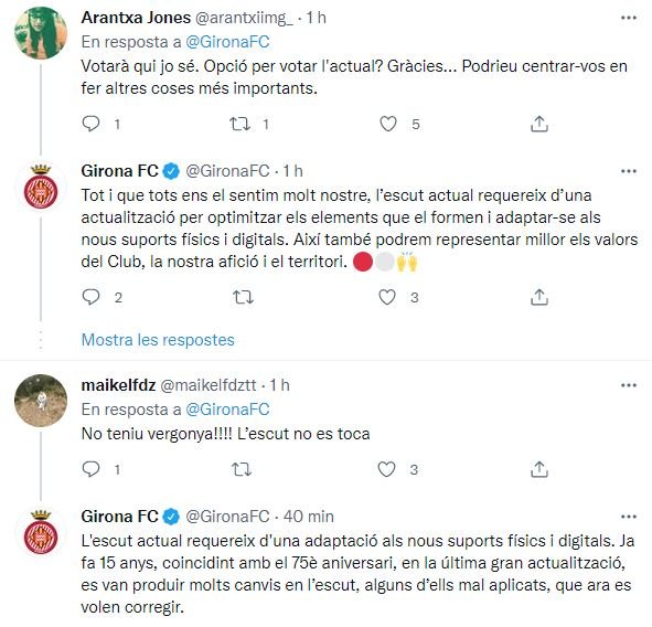 Polemica Twitter escudo Girona TUIT