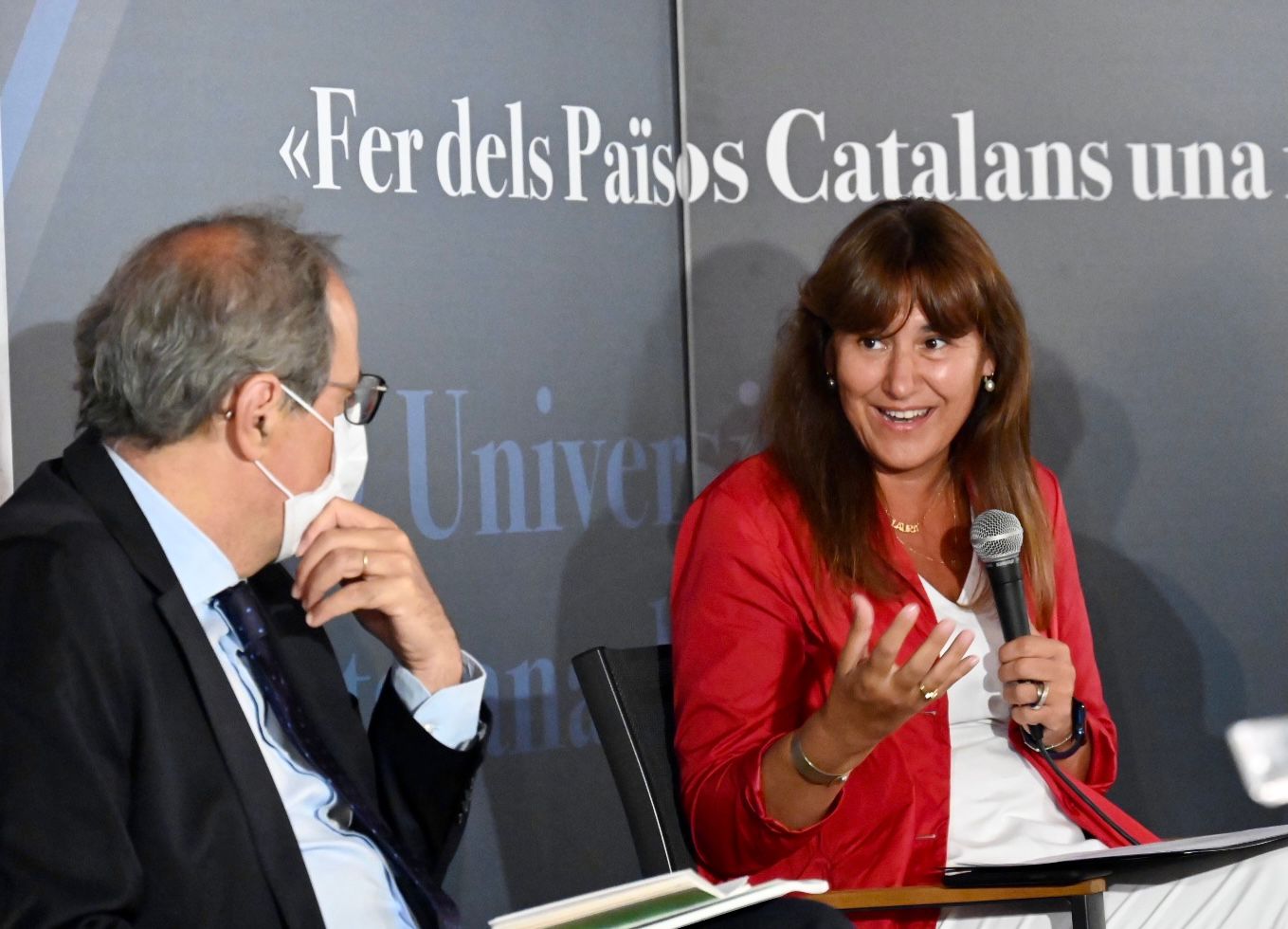 Laura Borràs Quim Torra universitat catalana 3  / UCE