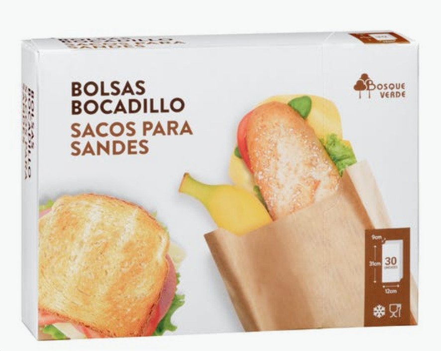 bolsa papel bocadillo mercadona