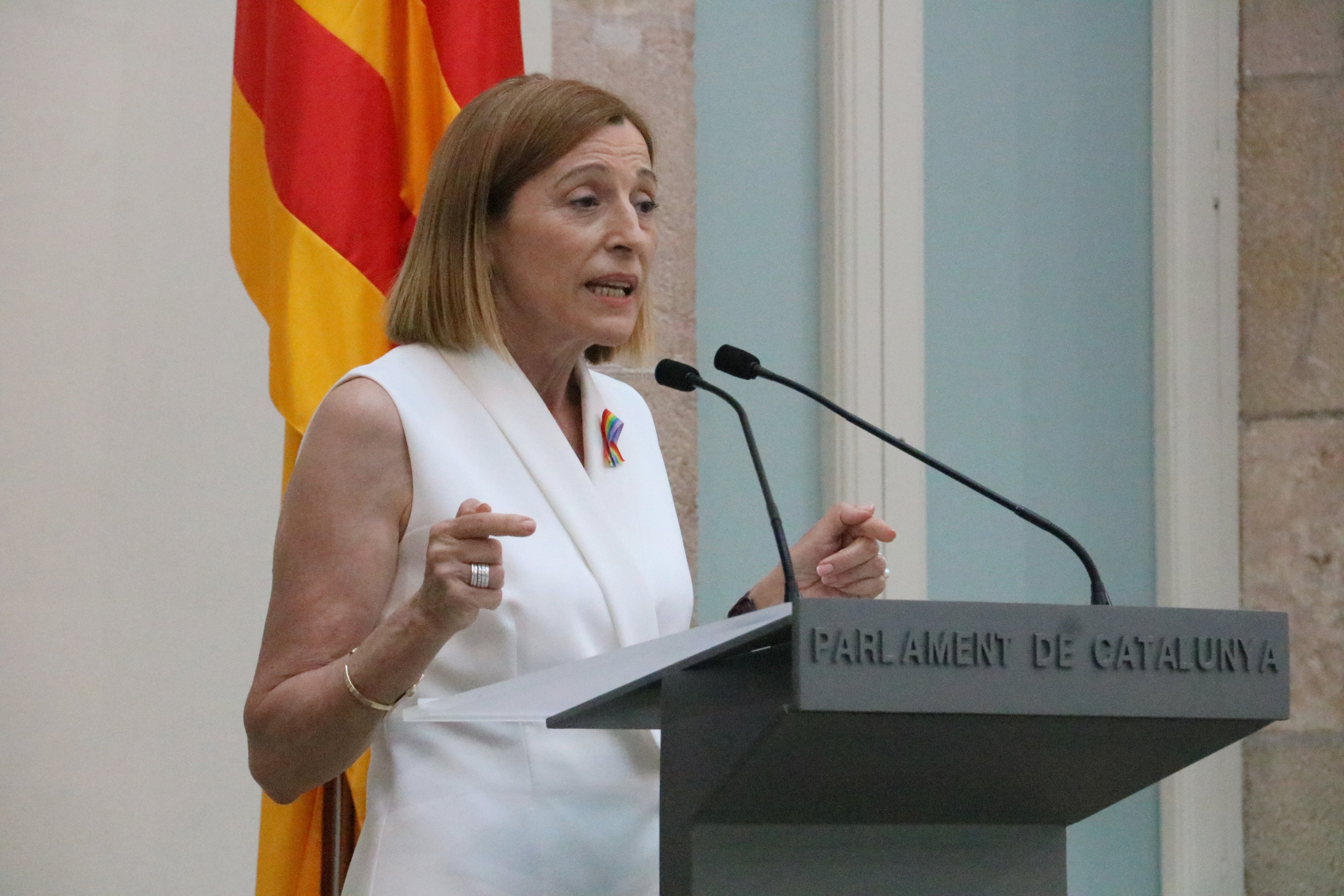 El TC avala la condemna de Forcadell, que ja té via lliure per anar a Estrasburg