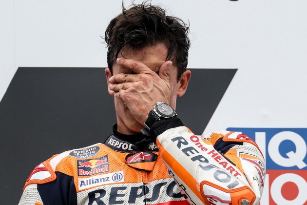 Marc Marquez triste sufre MotoGP EFE