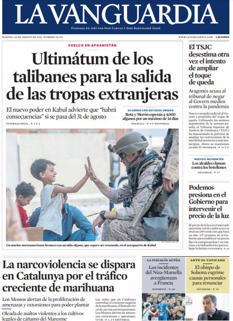 VANGUARDIA 24 agost VANGUARDIA 24 agost