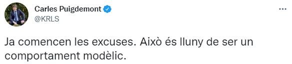 TUIT Carles Puigdemont asilo espana afganistan