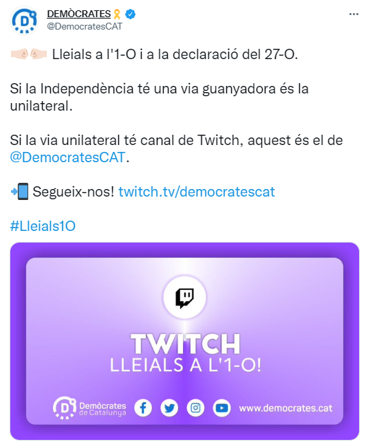 tuit democrates twitch