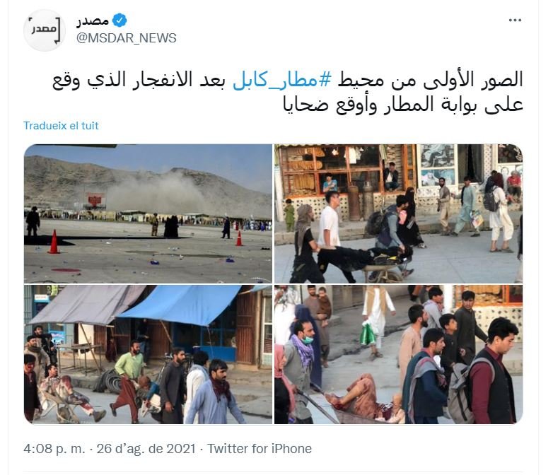 Explosión aeropuerto Kabul MSA