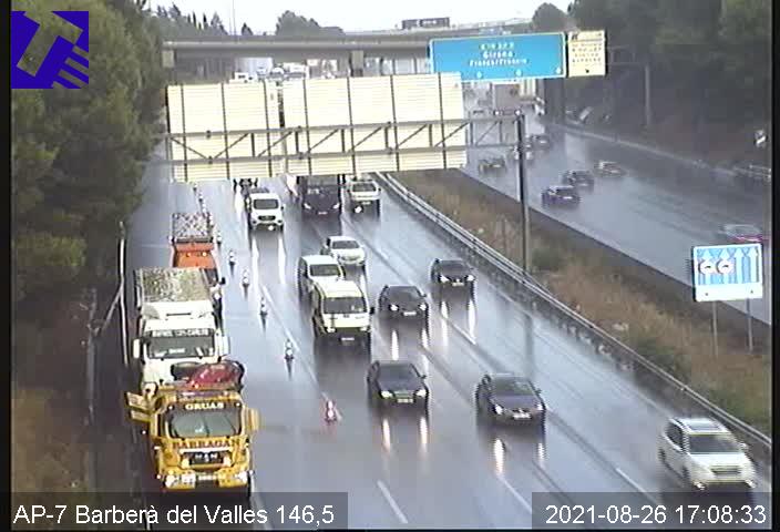 vehiculo averiado AP7 Servei català de trànsit