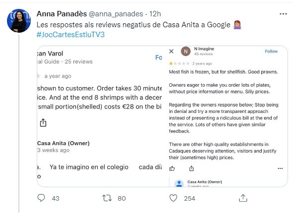 tuit Casa Anita respuestas Joc de Cartes TV3