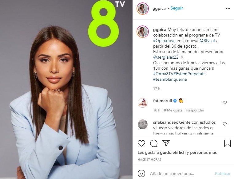 Genissa González Pica nueva colaboradora 8tv @ggpica