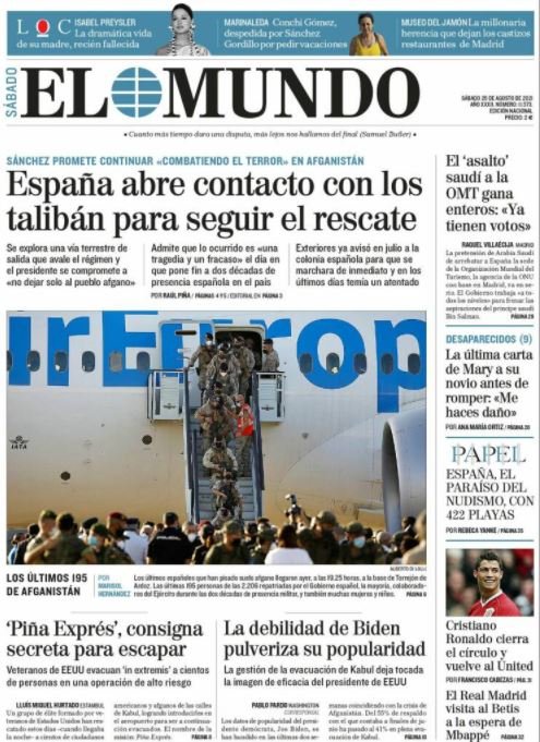 El Mundo portada 28 08