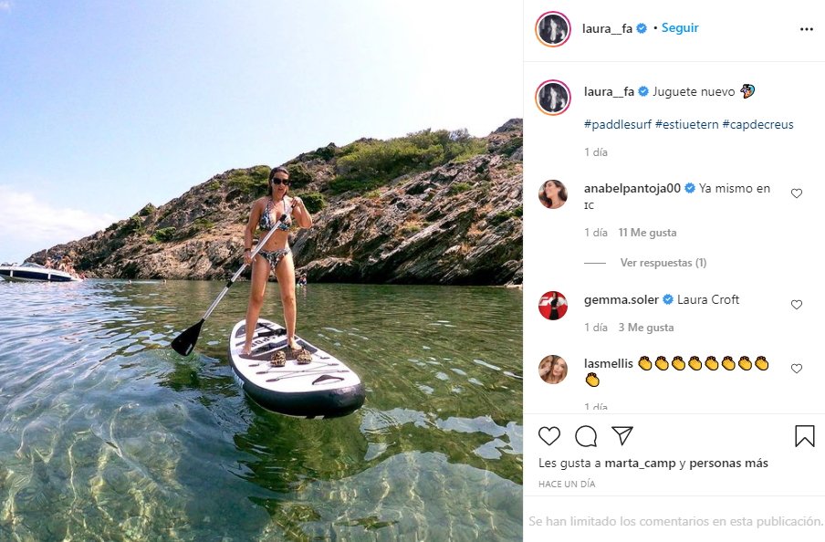 Laura Hace paddle surf Cap de Creus @laura hace