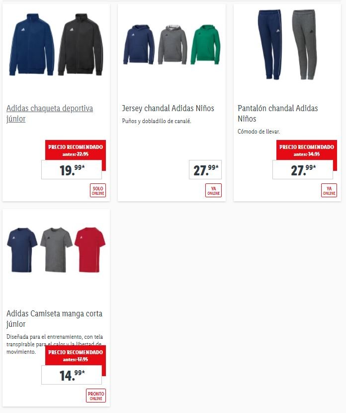 captura productos lidl adidas