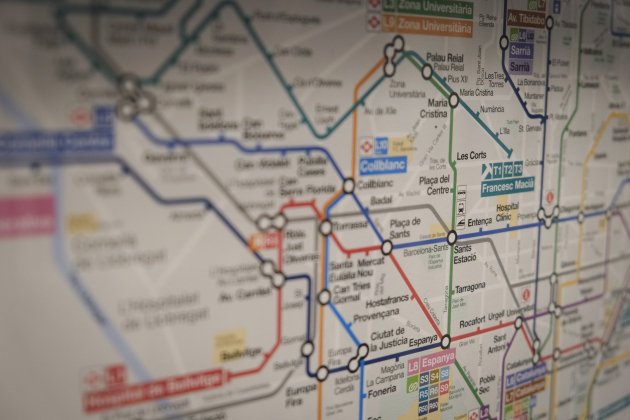 mapa metro TMB y Ciutat de la Justicia Carlos Baglietto