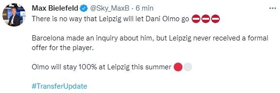 Dani Olmo Leipzig TUIT