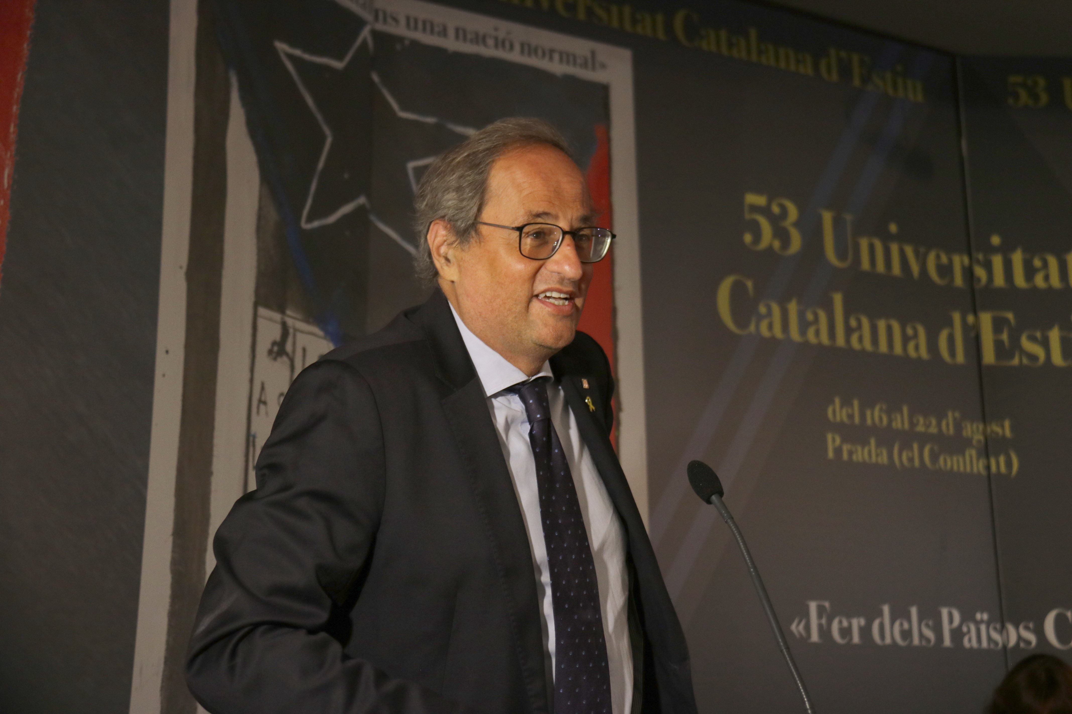 Torra: "La vuelta del president Puigdemont puede ser un punto de inflexión"