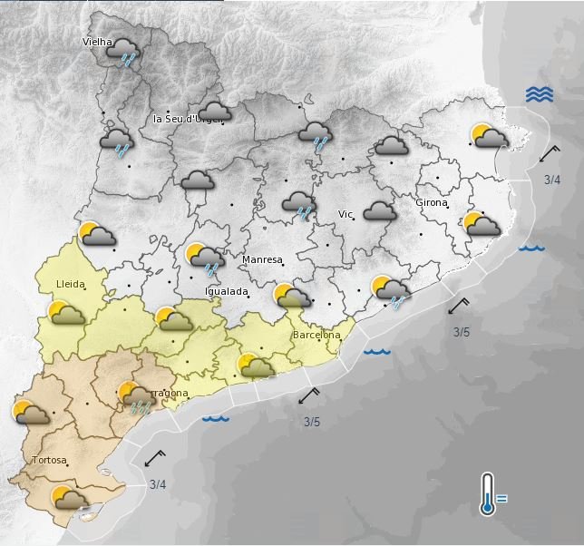 mapa predicción meteorológica 2 septiembre 2021