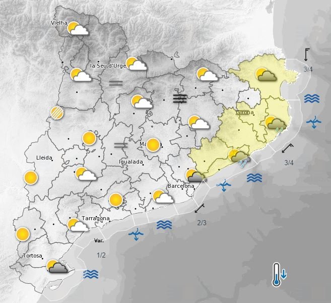 mapa predicción meteorológica 3 septiembre 2021