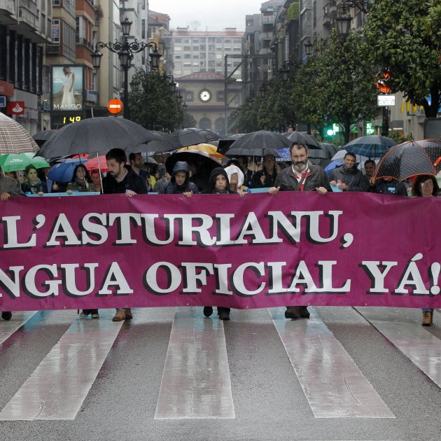 manifestacio asturia llengua asturiana efe