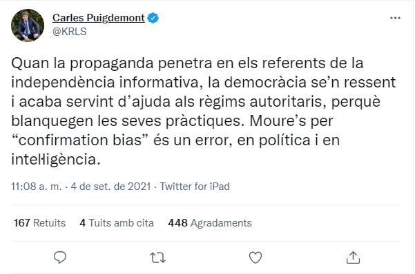 TUIT carles puigdemont cas volhov