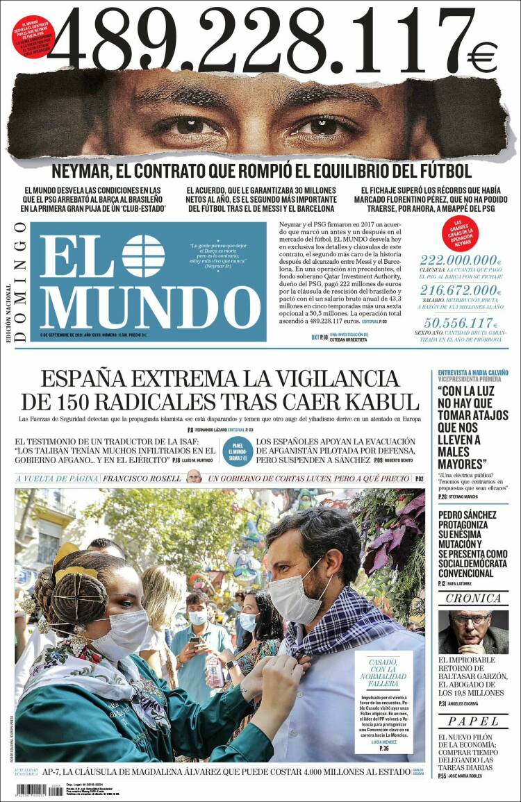 Portada El Mundo