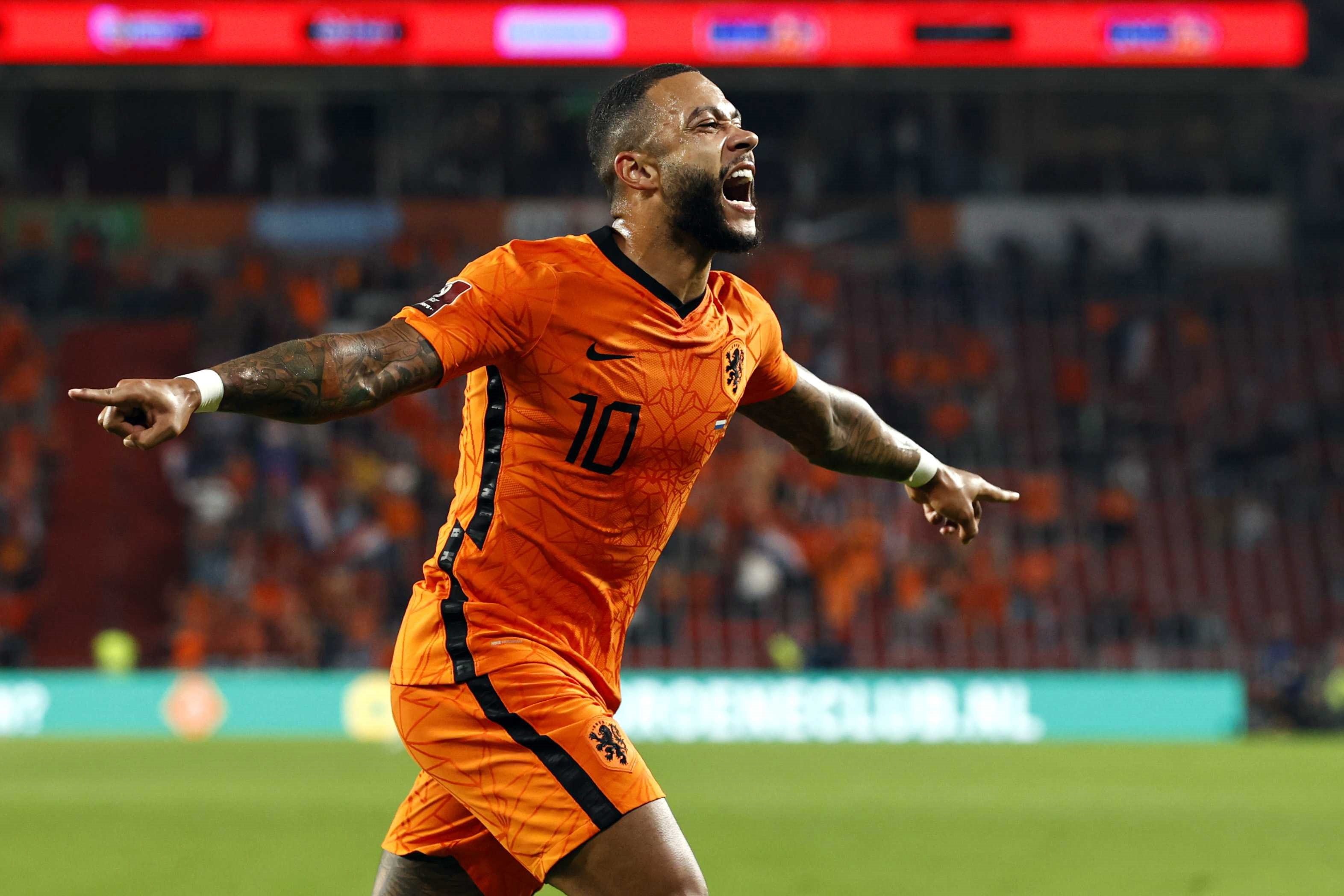 Memphis s'exhibeix en la golejada dels Països Baixos contra Montenegro (4-0)