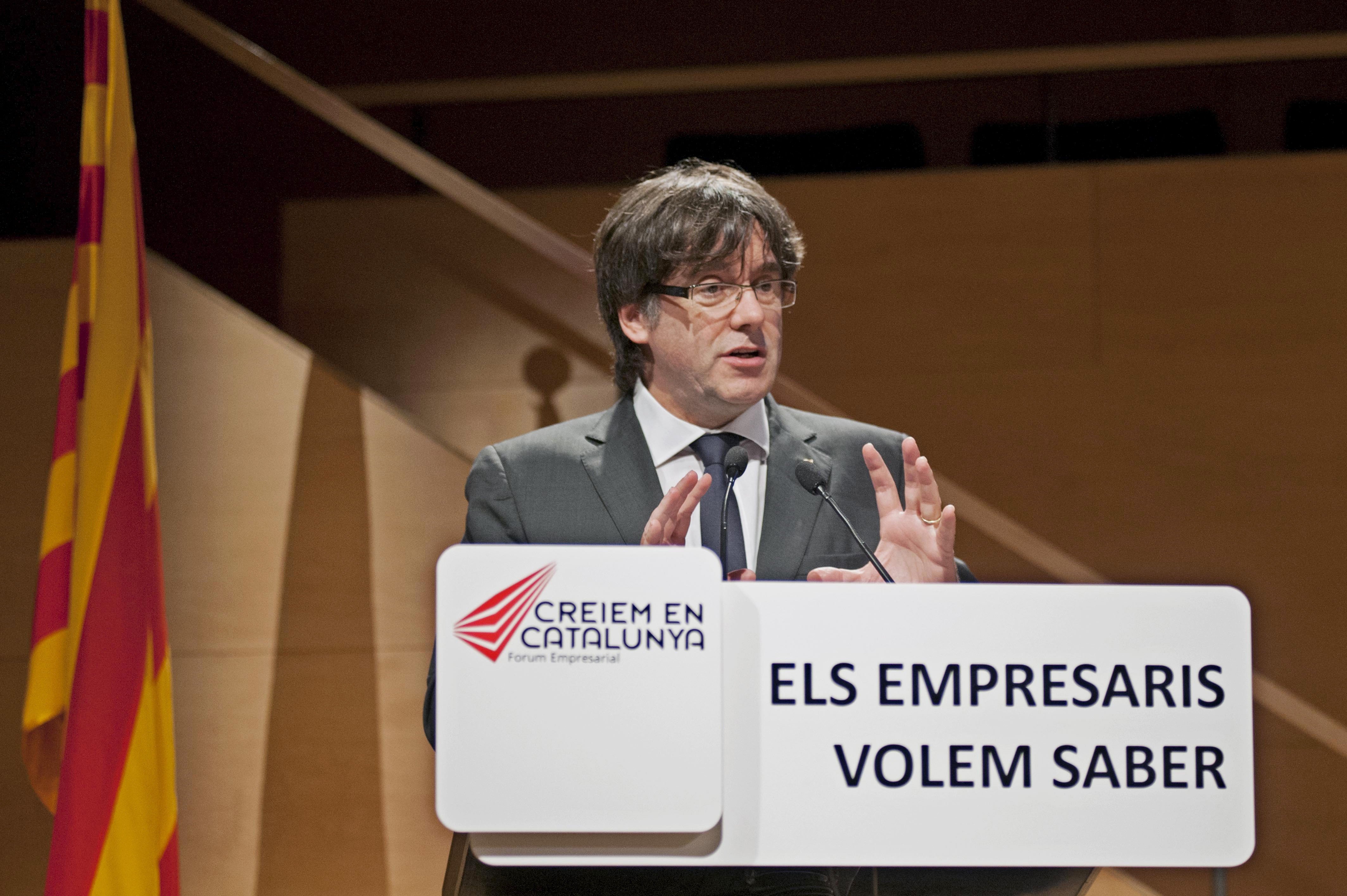 Puigdemont crida l'empresariat a trencar l'statu quo amb l'Estat
