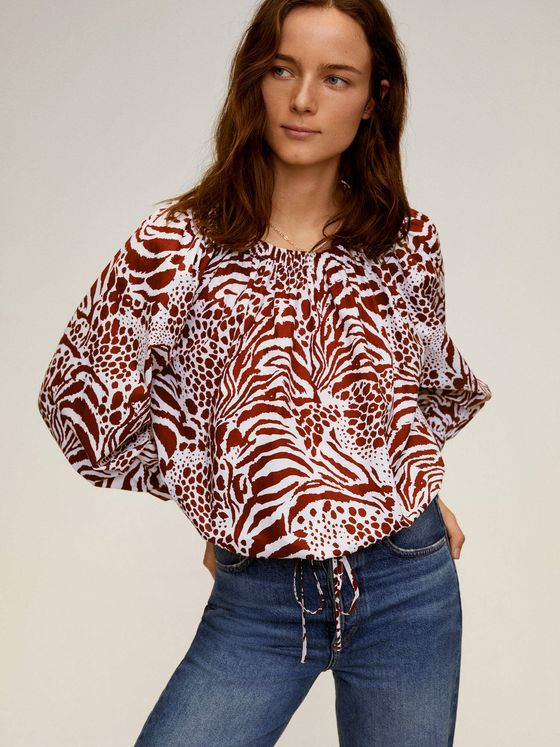 blusa estampado
