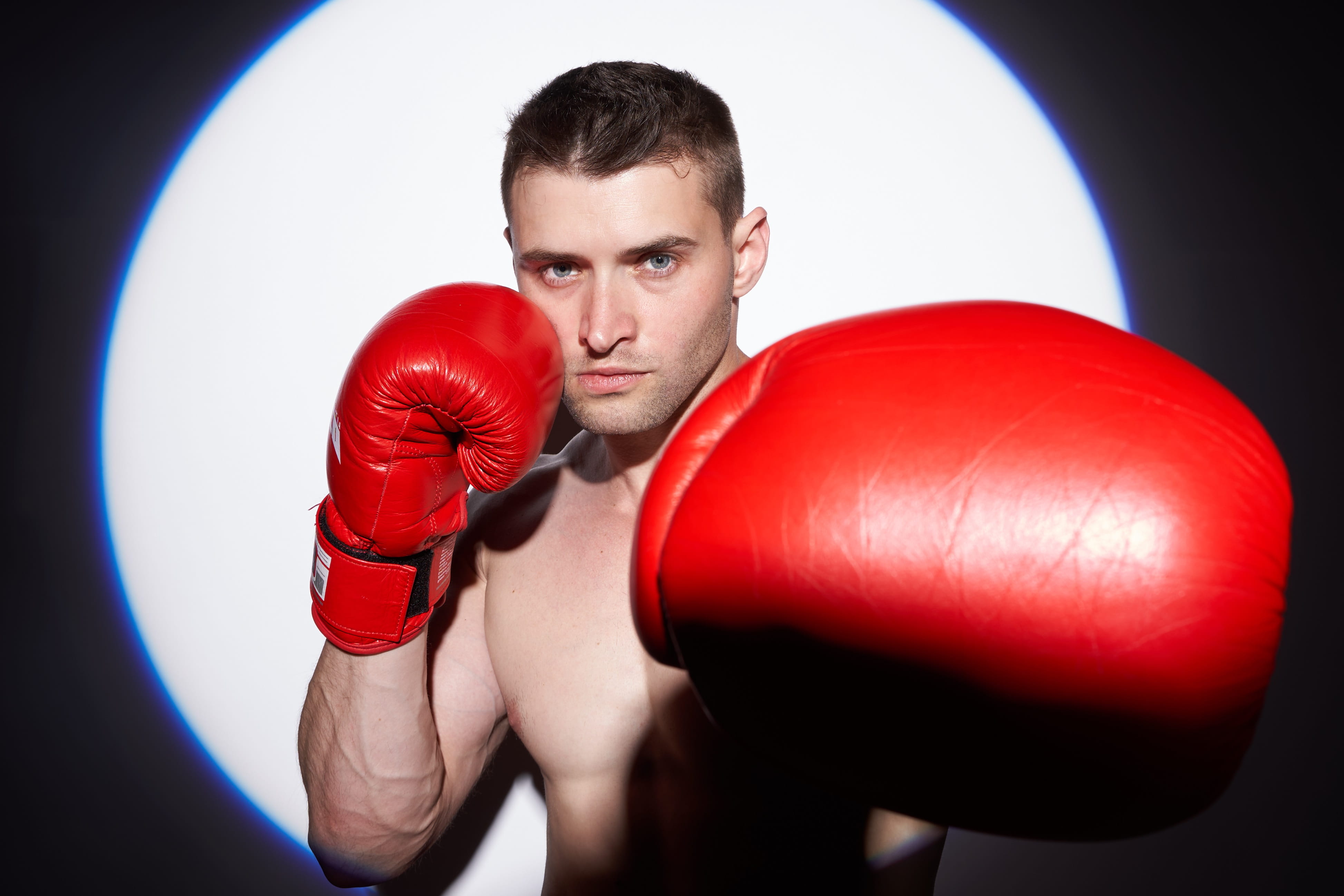 Hombre boxeo