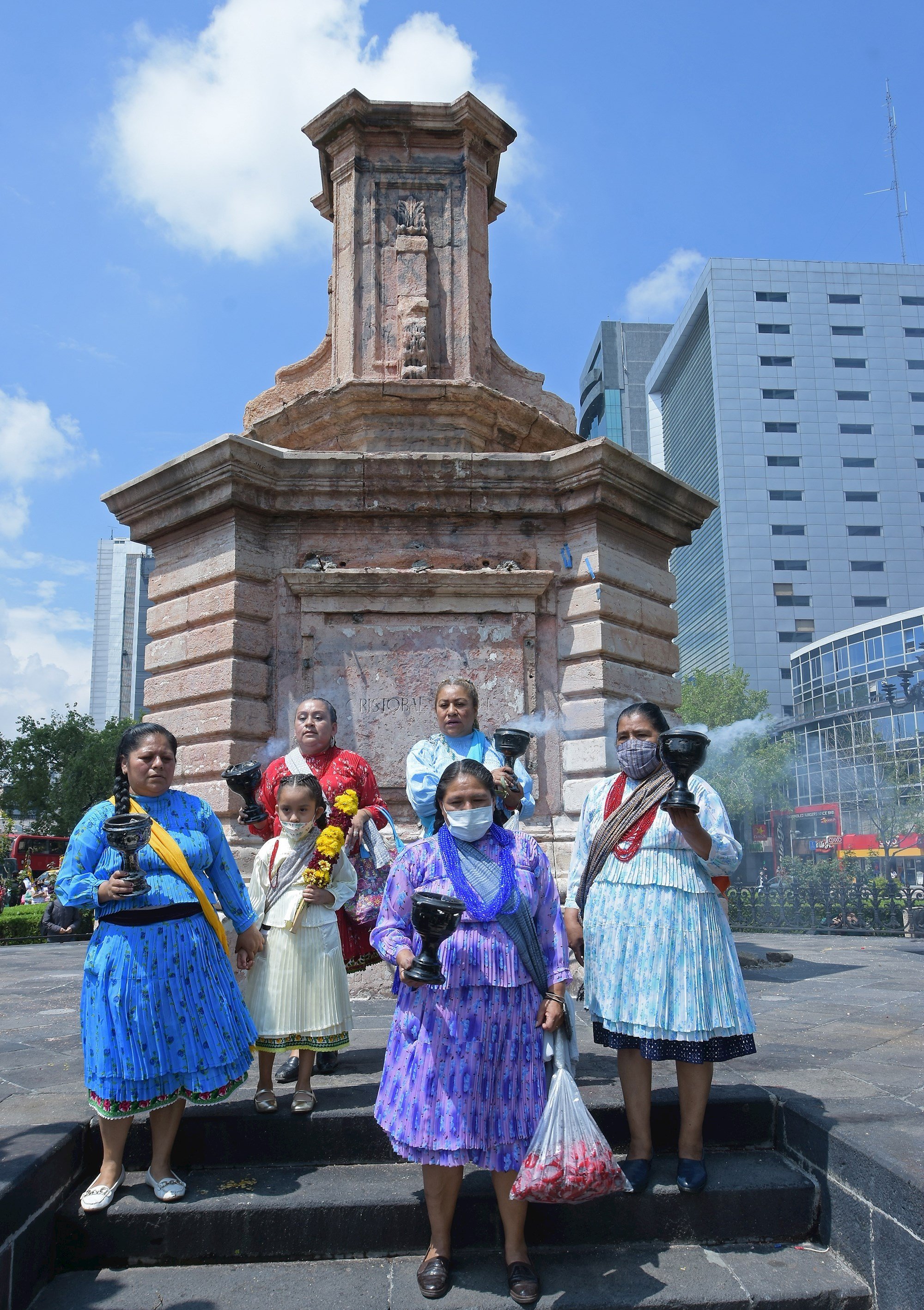 L'estàtua de Colom de Ciutat de Mèxic ja té substituta: una dona indígena