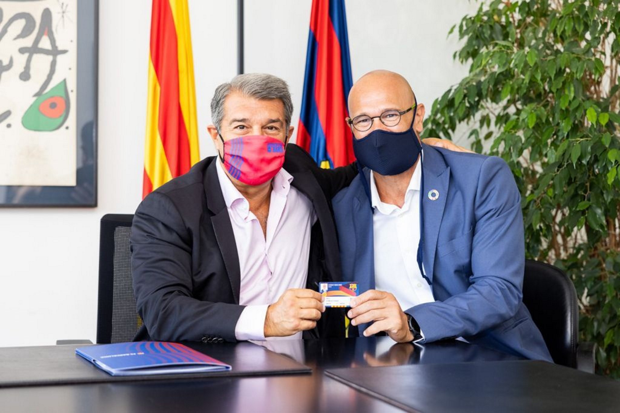 Raül Romeva, nuevo socio del Barça