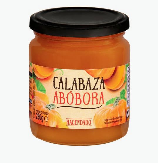 Confitura de calabaza de Hacendado a la venta en Mercadona